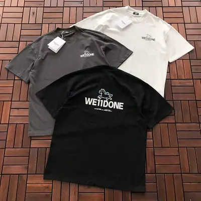 ¥~99 WE11DONE T-SHIRT 77061507 (im 185CM 70KG iwear size M in the photo)