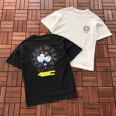 ￥~89 CH🔥OM🔥 HE🔥RTS T-SHIRT 77061527 (im 185CM 70KG iwear size M in the photo)