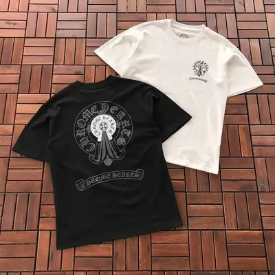 ￥~89 CH🔥OM🔥 HE🔥RTS T-SHIRT 77061554 (im 185CM 70KG iwear size M in the photo)
