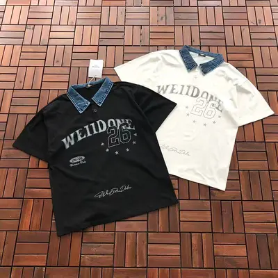 ￥~115 WE11DONE T-SHIRT 77061546 (im 185CM 70KG iwear size M in the photo)