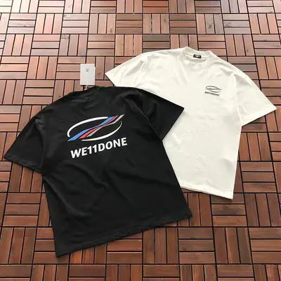 ￥~95 WE11DONE T-SHIRT 77061544 (im 185CM 70KG iwear size M in the photo)