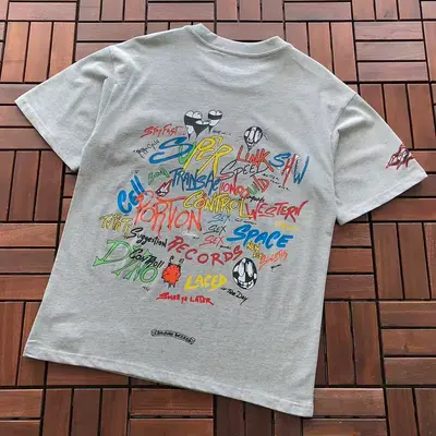 ￥~95 CH🔥OM🔥 HE🔥RTS T-SHIRT 77061565 (im 185CM 70KG iwear size M in the photo)