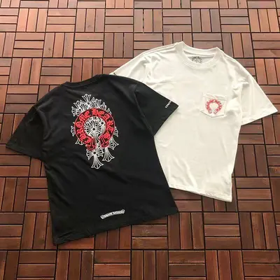 ￥~89 CH🔥OM🔥 HE🔥RTS T-SHIRT 77061543 (im 185CM 70KG iwear size M in the photo)