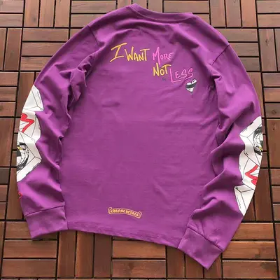 ￥~99 CH🔥OM🔥 HE🔥RTS LONG-SLEEVE 77061581 (im 185CM 70KG iwear size M in the photo)