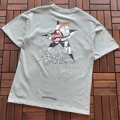 ￥~95 CH🔥OM🔥 HE🔥RTS T-SHIRT 77061569 (im 185CM 70KG iwear size M in the photo)