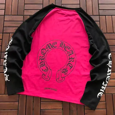 ￥~95 CH🔥OM🔥 HE🔥RTS LONG-SLEEVE 77061580 (im 185CM 70KG iwear size M in the photo)