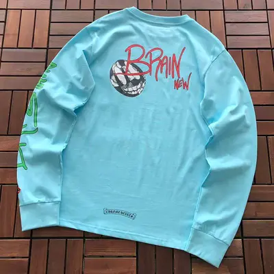 ￥~99 CH🔥OM🔥 HE🔥RTS LONG-SLEEVE 77061587 (im 185CM 70KG iwear size L in the photo)