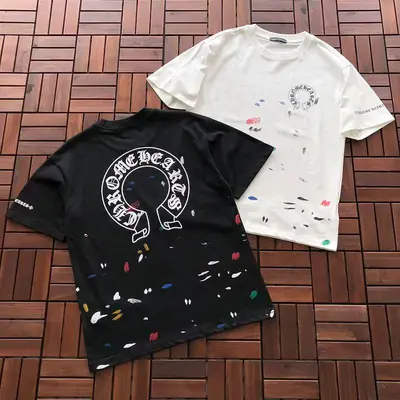 ￥~95 CH🔥OM🔥 HE🔥RTS T-SHIRT 77061523 (im 185CM 70KG iwear size M in the photo)