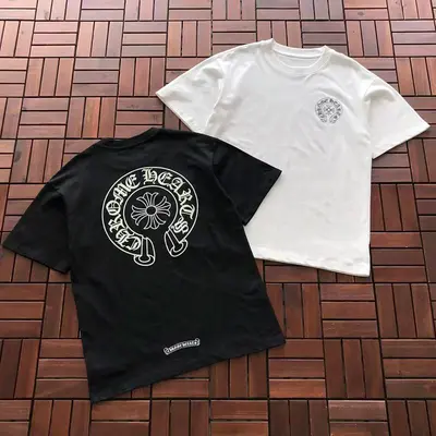 ￥~95 CH🔥OM🔥 HE🔥RTS T-SHIRT 77061558 (im 185CM 70KG iwear size M in the photo)