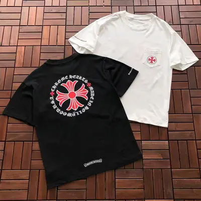 ￥~89 CH🔥OM🔥 HE🔥RTS T-SHIRT 77061512 (im 185CM 70KG iwear size M in the photo)