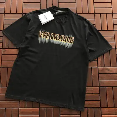 ￥~95 WE11DONE T-SHIRT 77061559 (im 185CM 70KG iwear size M in the photo)