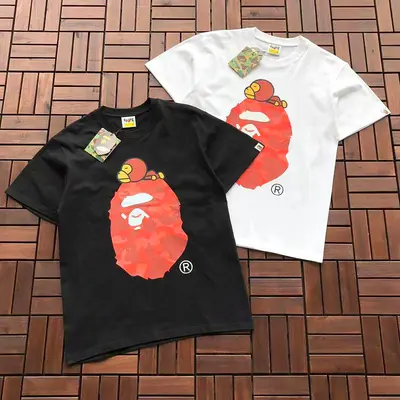 ¥~89 BAPE T-SHIRT 55061610 (im 185CM 80KG iwear size M in the photo)