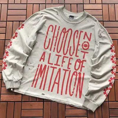 ¥~135 SAINT MICHAEL LONG-SLEEVE 55061738 (im 185CM 80KG iwear size S in the photo)