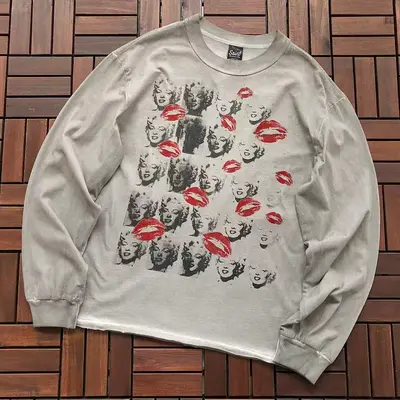 ¥~135 SAINT MICHAEL LONG-SLEEVE 55061707 (im 185CM 80KG iwear size S in the photo)