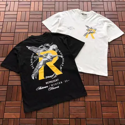 ¥~109 REPRESENT T-SHIRT 77061817 (im 180CM 68KG iwear size XL in the photo)