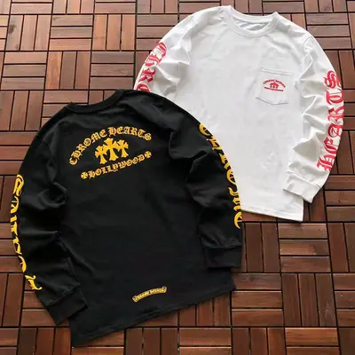 ¥~125 CH🔥OM🔥 HE🔥RTS LONG-SLEEVE 55061808 (im 180CM 68KG iwear size S in the photo)