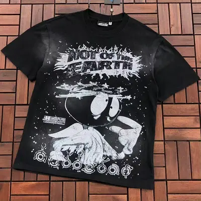 ￥~109 HELLSTAR T-SHIRT 55062171 (im 180CM 68KG iwear size S in the photo)