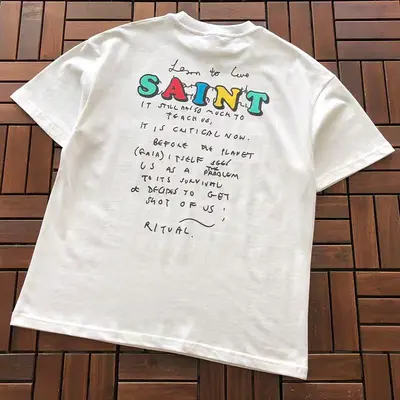 ￥~109 SAINT MICHAEL T-SHIRT 55062347 (im 185CM 70KG iwear size S in the photo)