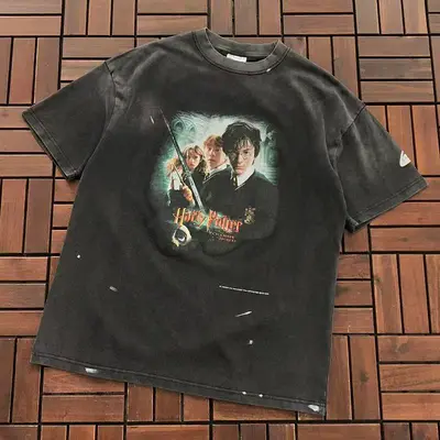 ￥~115 SAINT MICHAEL & HARRY POTTER T-SHIRT 55062343 (im 185CM 70KG iwear size S in the photo)