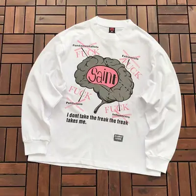 ￥~125 SAINT MICHAEL LONG-SLEEVE 55062355 (im 185CM 70KG iwear size M in the photo)