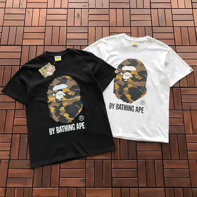 ¥~79 BAPE T-SHIRT 77063043 (im 185CM 70KG iwear size M in the photo)