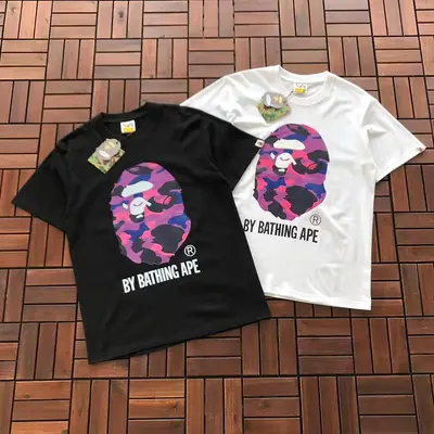 ¥~79 BAPE T-SHIRT 77063041 (im 185CM 70KG iwear size M in the photo)