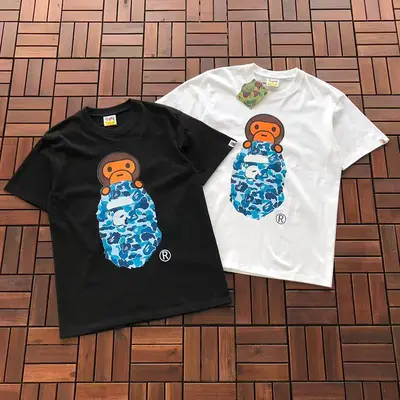 ¥~79 BAPE T-SHIRT 77063037 (im 185CM 70KG iwear size M in the photo)
