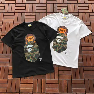 ¥~79 BAPE T-SHIRT 77063036 (im 185CM 70KG iwear size M in the photo)