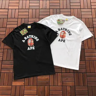 ¥~79 BAPE T-SHIRT 77063044 (im 185CM 70KG iwear size M in the photo)