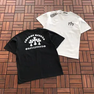 ¥~85 CH🔥OM🔥 HE🔥RTS T-SHIRT 77070105 (im 185CM 80KG iwear size M in the photo)