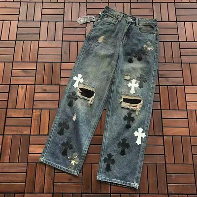 ￥~199 CH🔥OM🔥 HE🔥RTS JEANS 77070207