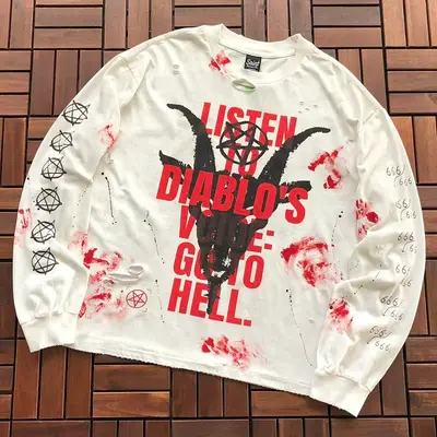¥ ~ 135 SAINT MICHAEL LONG-SLEEVE 55070373 (im 185CM 70KG iwear size S in the photo)