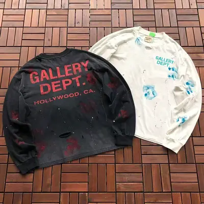 ¥ ~ 135 GALLERY DEPT LONG-SLEEVE 55070369 (im 185CM 70KG iwear size S in the photo)