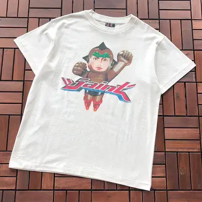 🔥1:1🔥¥~125 SAINT MICHAEL T-SHIRT 77070726 (im 185CM 80KG iwear size M in the photo)