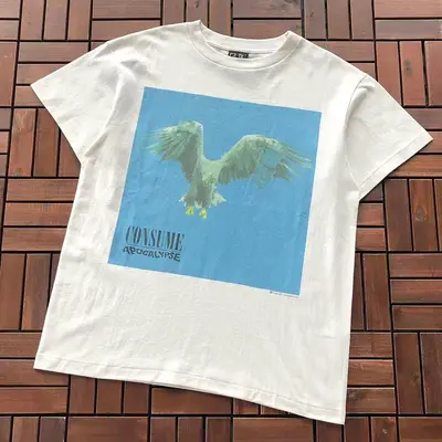 🔥1:1🔥¥~125 SAINT MICHAEL T-SHIRT 77070725 (im 185CM 80KG iwear size M in the photo)