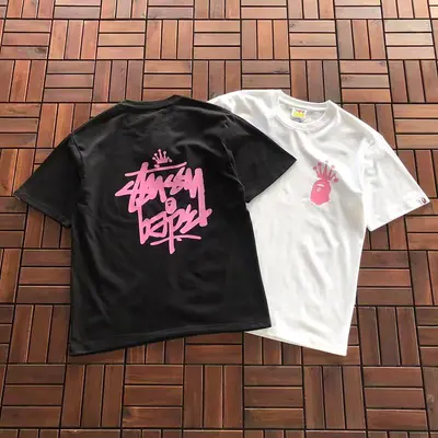 ￥~89 BAPE&ST🔥S🔥Y T-SHIRT 11112417 (im 176CM 58KG iwear size M in the photo)
