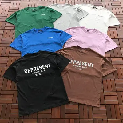 ¥~109 REPRESENT T-SHIRT 77071202 (im 185CM 70KG iwear size M in the photo)