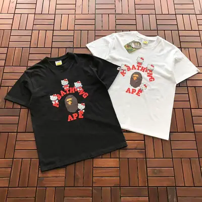 ￥ ~ 89 BAPE & SANRIO T-SHIRT 55071303 (im 180CM 68KG iwear size M in the photo)