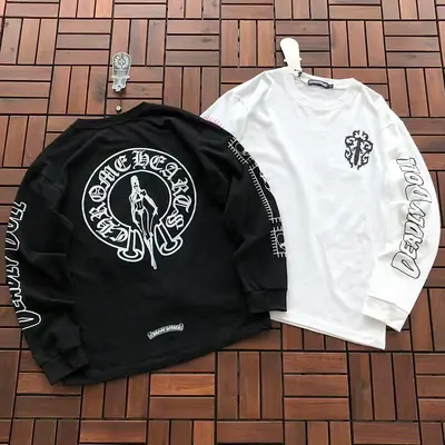 ¥~109 CH🔥OM🔥 HE🔥RTS LONG-SLEEVE 77071416