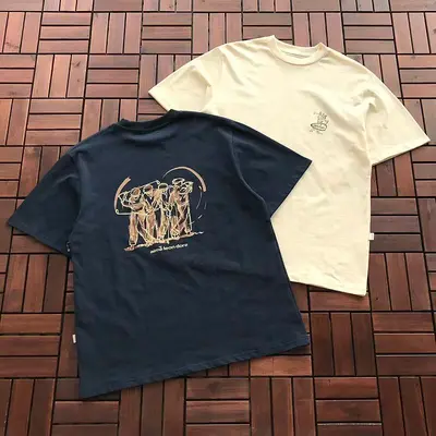 ￥~85 AI🔥E L🔥🔥N D🔥RE T-SHIRT 77061602 (im 185CM 70KG iwear size M in the photo)