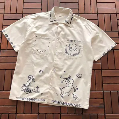 ￥~125 AI🔥E L🔥🔥N D🔥RE T-SHIRT SHIRT 77040920 (im 185CM 70KG iwear size M in the photo)