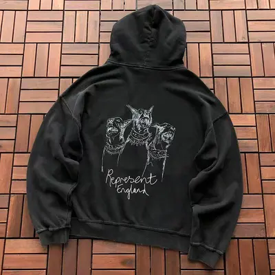 ¥~165 REPRESENT HOODIE 77072045 (im 185CM 80KG iwear size M in the photo)