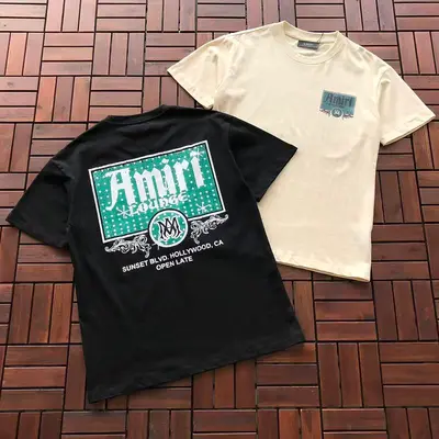 ¥~89 AMIRI T-SHIRT 77072105 (im 185CM 70KG iwear size M in the photo)