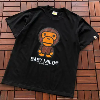 ¥~75 BAPE T-SHIRT 66072223 (im 185CM 70KG iwear size M in the photo)