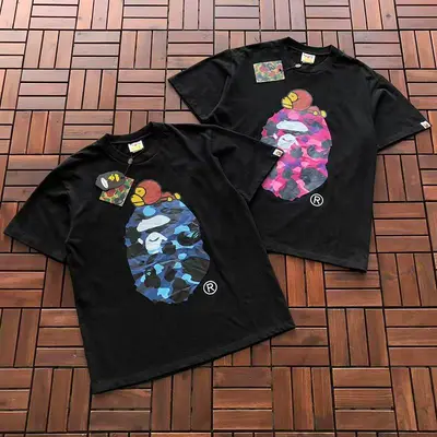 ¥~75 BAPE T-SHIRT 66072221 (im 185CM 70KG iwear size M in the photo)