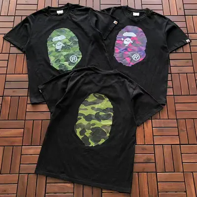 ¥~75 BAPE T-SHIRT 66072220 (im 185CM 70KG iwear size M in the photo)