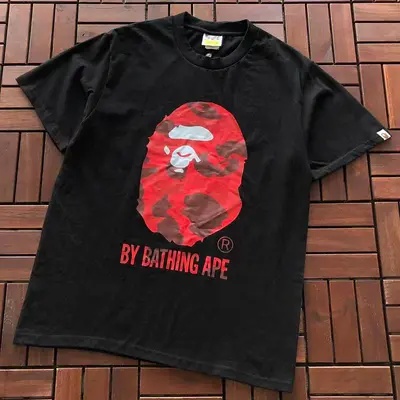 ¥~75 BAPE T-SHIRT 66072216 (im 185CM 70KG iwear size S in the photo)