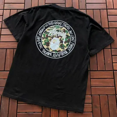 ¥~75 BAPE & ST🔥S🔥Y T-SHIRT 66072211 (im 185CM 70KG iwear size S in the photo)