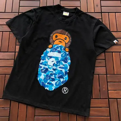¥~75 BAPE T-SHIRT 66072206 (im 185CM 70KG iwear size M in the photo)