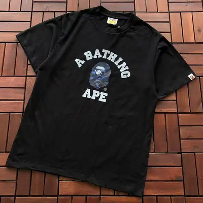 ¥~75 BAPE T-SHIRT 66072202 (im 185CM 70KG iwear size S in the photo)